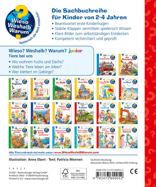 Wieso? Weshalb? Warum? junior, Band 33: Tiere bei uns - Ravensburger