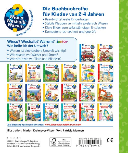 Wieso? Weshalb? Warum? junior, Band 43: Wie helfe ich der Umwelt? - Ravensburger