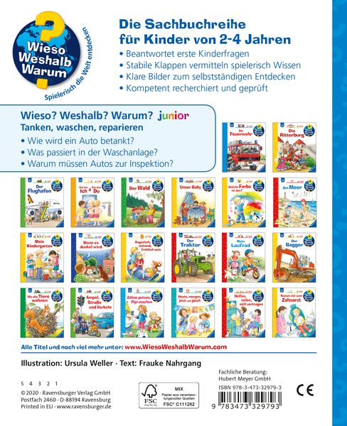 Wieso? Weshalb? Warum? junior, Band 69: Tanken, waschen, reparieren - Ravensburger