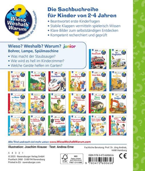 Wieso? Weshalb? Warum? junior, Band 76: Bohrer, Lampe, Spülmaschine - Ravensburger