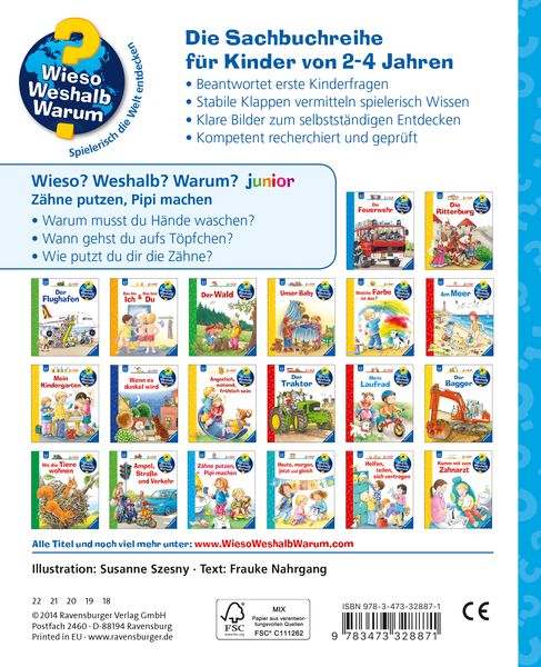 Wieso? Weshalb? Warum? Junior Bd.52 - Zähne putzen, Pipi machen - Ravensburger