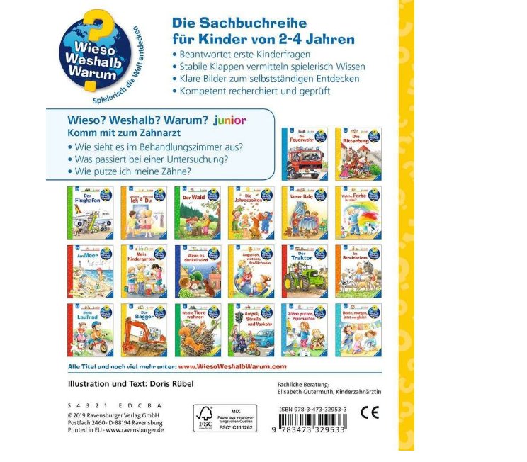 Wieso? Weshalb? Warum? junior: Komm mit zum Zahnarzt (Band 64) - Ravensburger