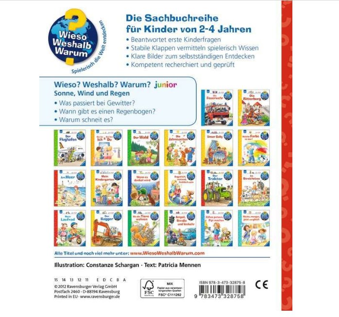 Wieso? Weshalb? Warum? junior: Sonne, Wind und Regen (Band 47) - Ravensburger