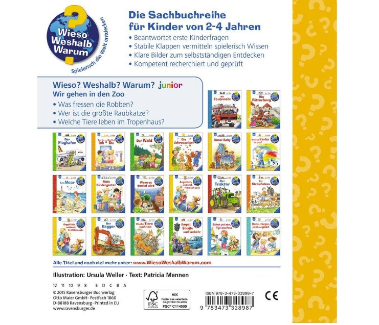 Wieso? Weshalb? Warum? junior: Wir gehen in den Zoo (Band 30) - Ravensburger