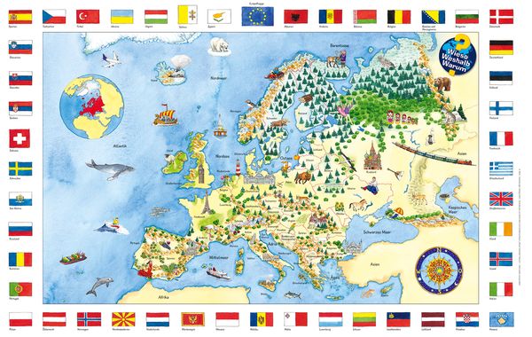 Wieso? Weshalb? Warum?: Mein erster Europa - Atlas - Ravensburger