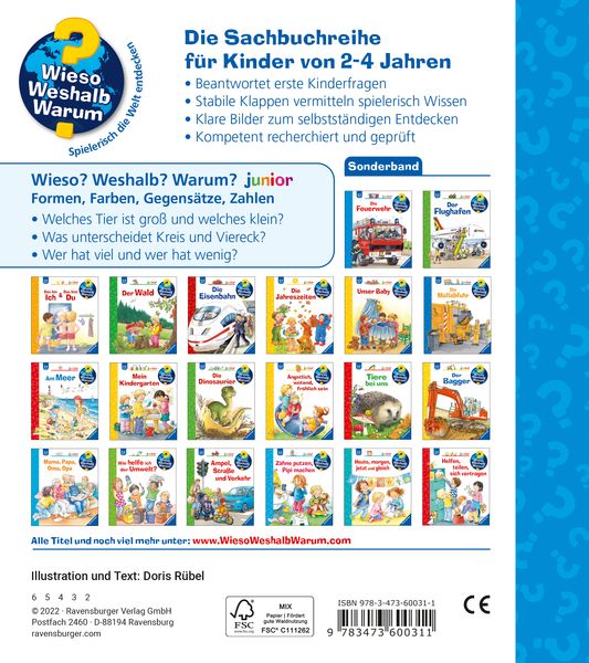 Wieso? Weshalb? Warum? Sonderband junior: Kennst du Formen, Farben, Gegensätze, Zahlen? - Ravensburger