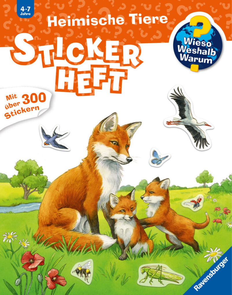 Wieso? Weshalb? Warum? Stickerheft: Heimische Tiere - Ravensburger