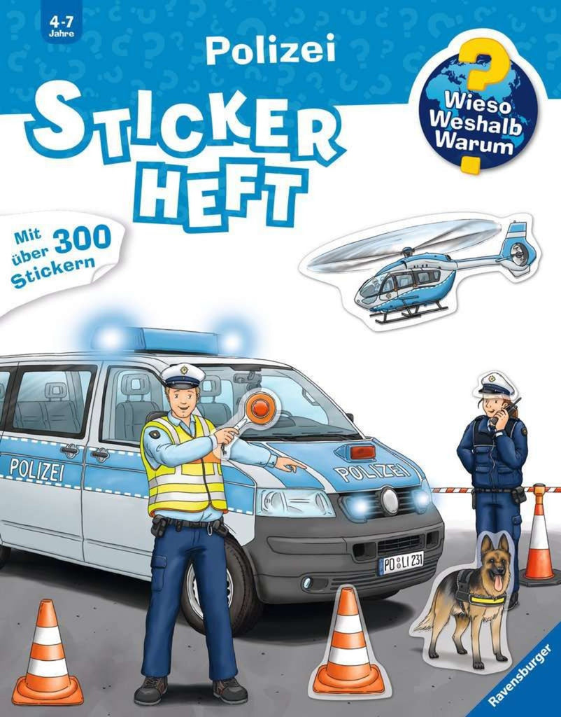 Wieso? Weshalb? Warum? Stickerheft: Polizei - Ravensburger