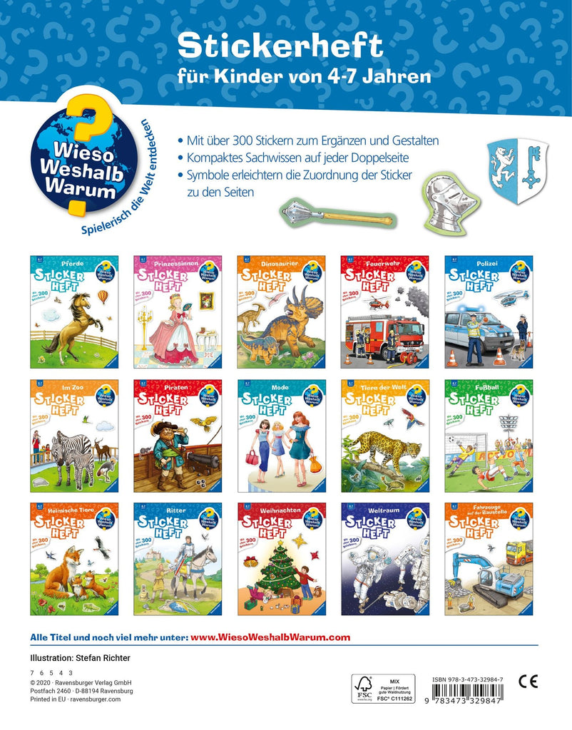 Wieso? Weshalb? Warum? Stickerheft: Ritter - Ravensburger