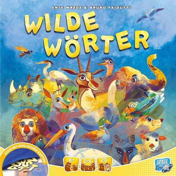 Wilde Wörter Spielmaterial mit Stoffbeutel und Buchstaben
