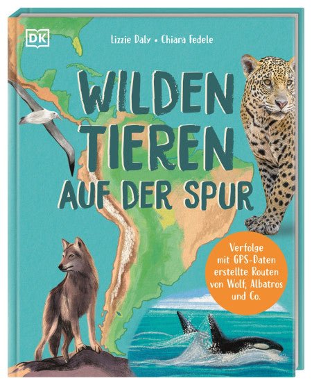 Kinderbuch über Wildtiere mit GPS-Routen ab 7 Jahren