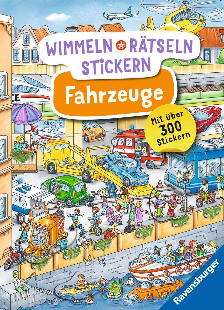 Wimmeln, Rätseln, Stickern - Fahrzeuge - Ravensburger