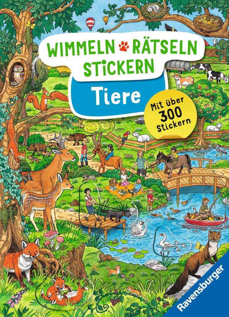 Wimmeln, Rätseln, Stickern - Tiere - Ravensburger