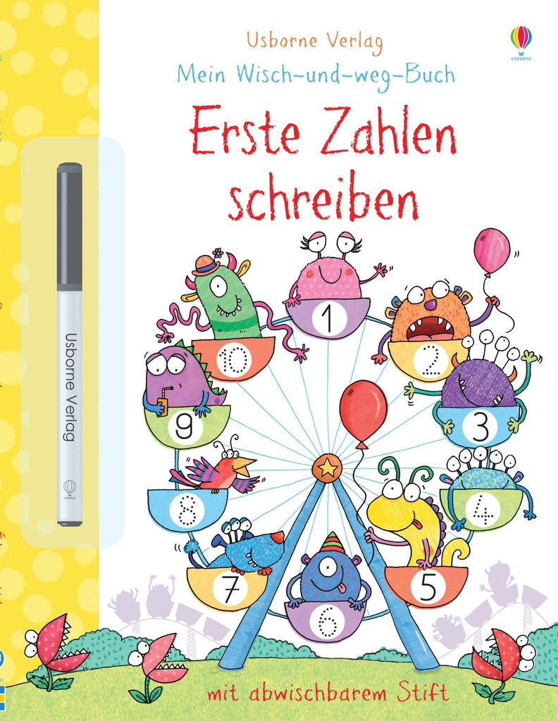 Usborne Zahlen schreiben üben abwischbares Lernset Vorschule