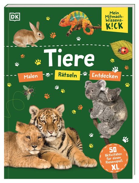 Wissens Kick Tiere - Malen, Rätseln, Entdecken - DK Verlag