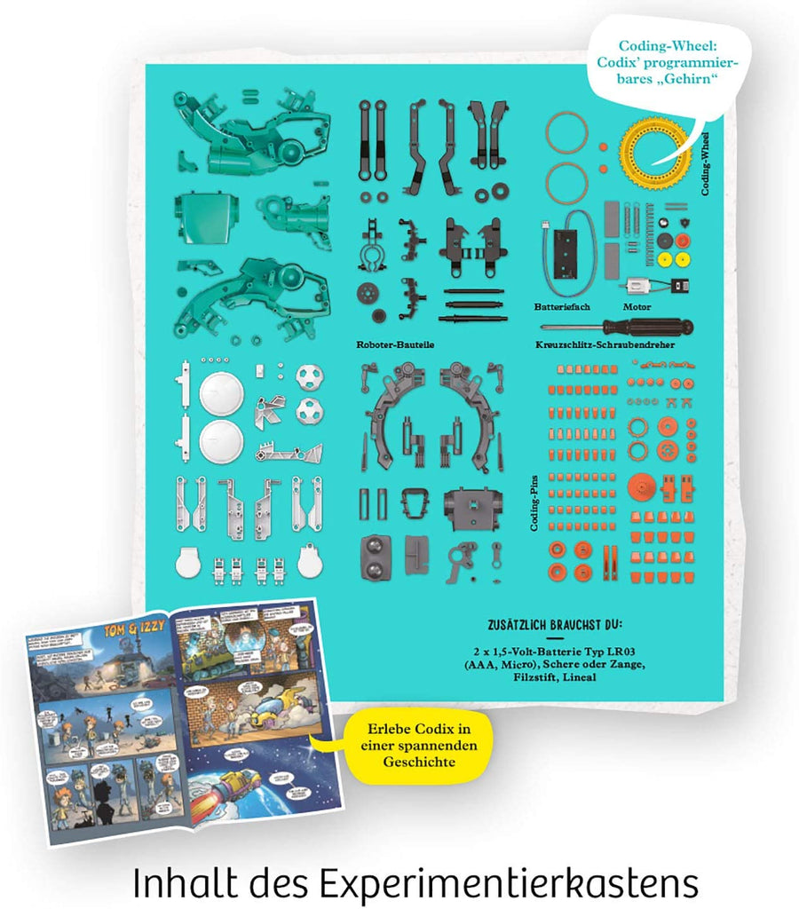 Wissenschaftsset - Codix mechanischer Coding Roboter - Kosmos