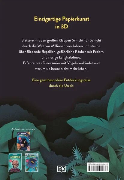 Wissensbuch Dinosaurier mit 40 Klappen und 3D-Scherenschnitten
