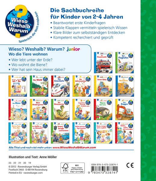 Wo die Tiere wohnen / Wieso? Weshalb? Warum? Junior Bd. 46 - Ravensburger