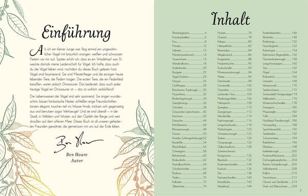 Wundervolle Welt der Vögel Sachbuch mit Fotos und Illustrationen
