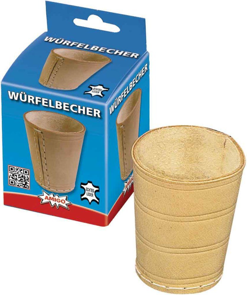 Würfelbecher - Leder (unbefüllt) - Amigo