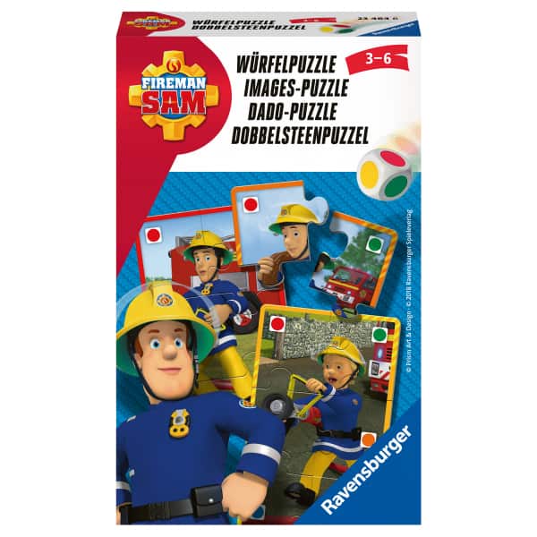 Würfelspiele - Fireman Sam Würfelpuzzle  - Ravensburger