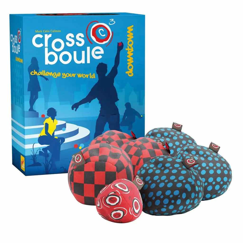 Crossboule DOWNTOWN Set mit 6 weichen Kugeln & Schweinchen ab 6 Jahren