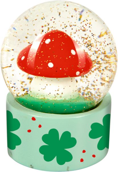 Kleine Schneekugel Glücksbringer Glas Ø 3,5 cm