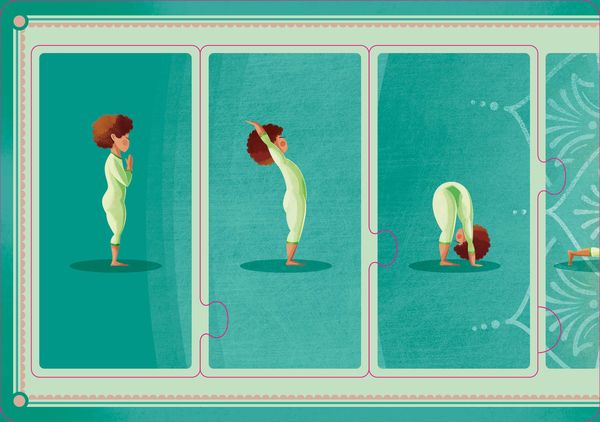 Yoga Memory Kartenspiel für Kinder – 20 Posen, Karten in Reisebox