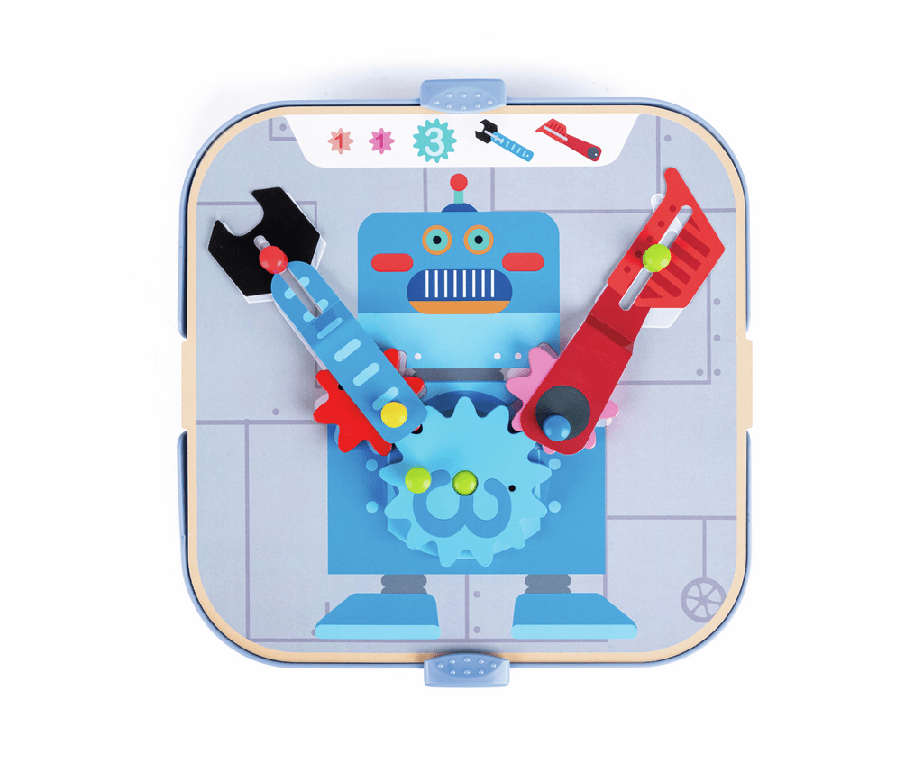 Experimentierset für Kinder zum Drehen und Kombinieren von Zahnrädern
