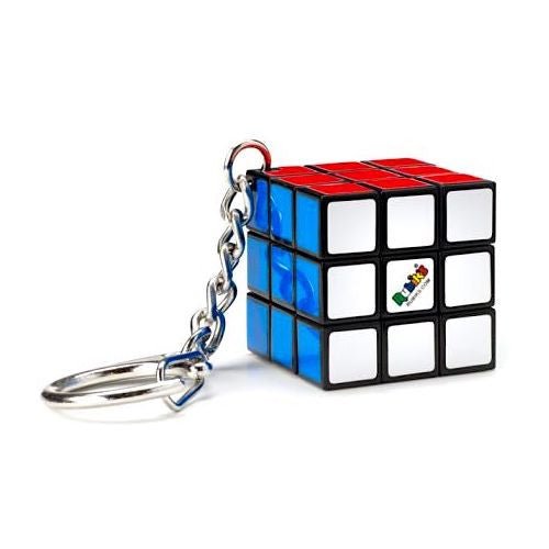 Rubik’s Cube Keychain 3x3 Puzzle schwarz bunt kompakt