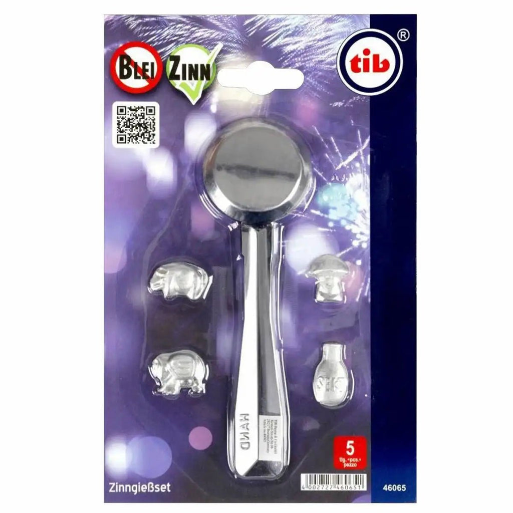 Zinngießen Set 4 Figuren 20 g Zinn inkl. Löffel