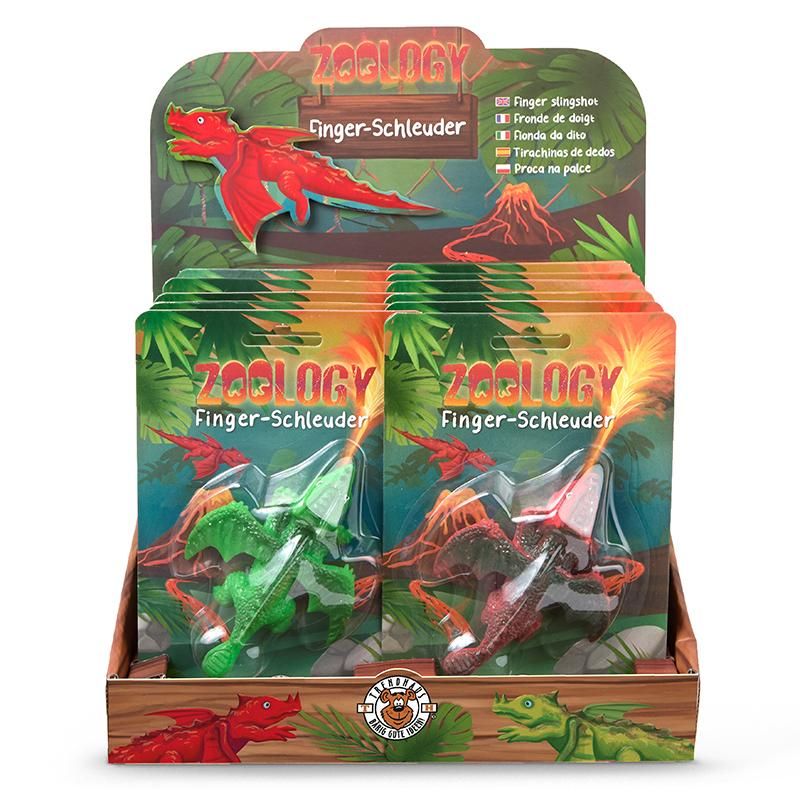 Drachen Fingerschleuder Zoo Serie Trendhaus Spaßartikel Kinder
