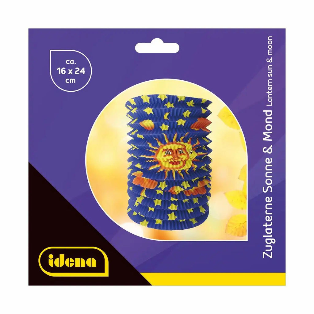 Laterne Sonne Mond Motiv 16 cm Durchmesser