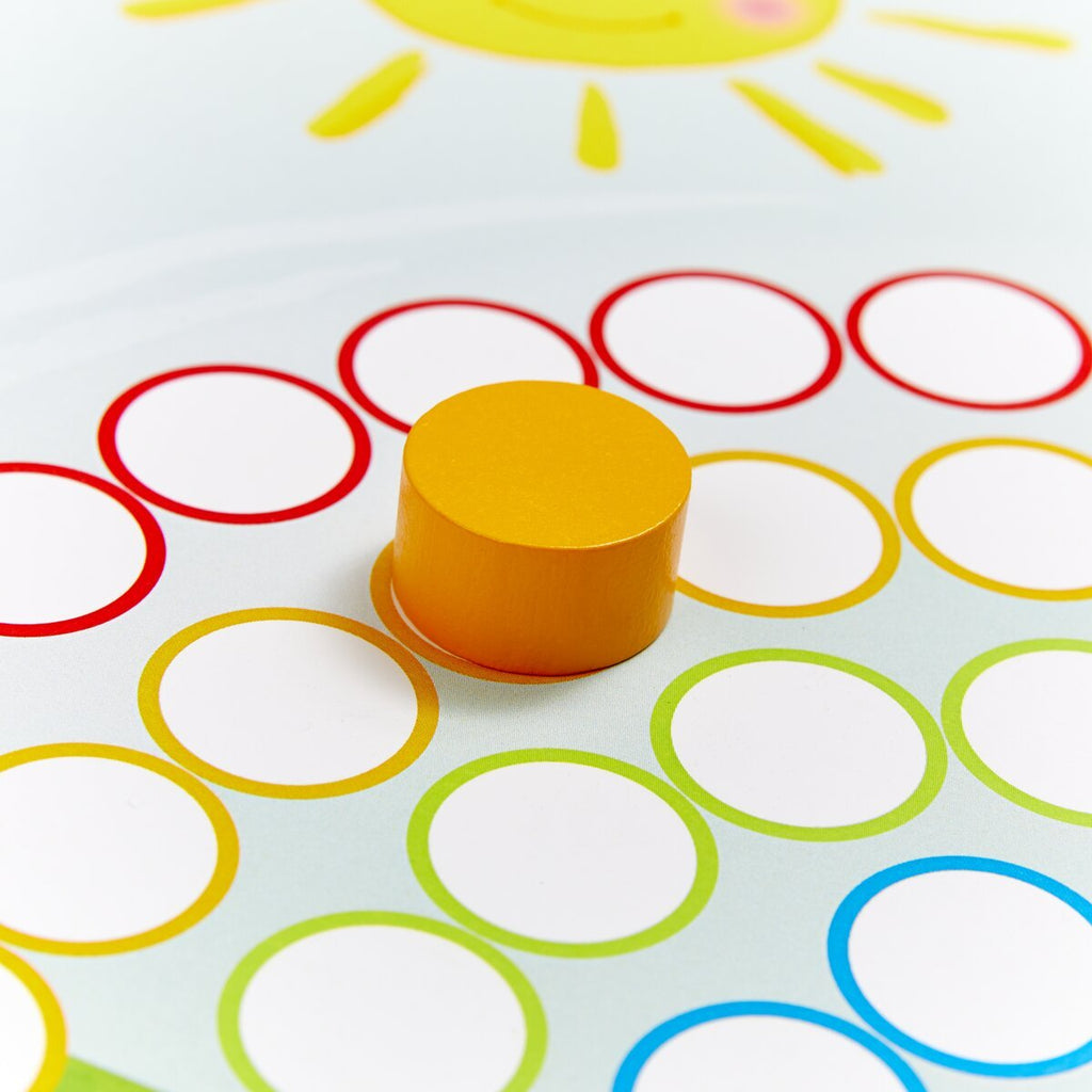 HABA Zuordnungsspiel Scheibix – buntes Holzspiel zur Farberkennung