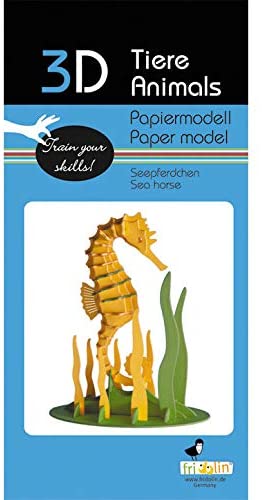 3D Papiermodell Seepferdchen