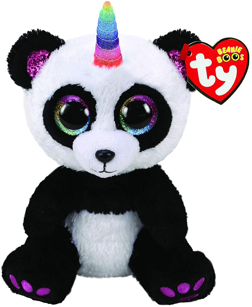 TY Beanie Boos Panda Paris Plüschtier 15 cm mit Horn
