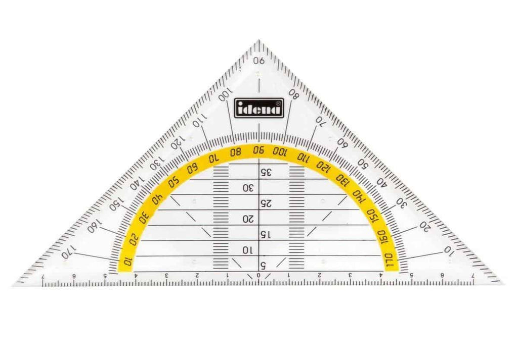 Idena Geodreieck 14 cm transparent ohne Griff
