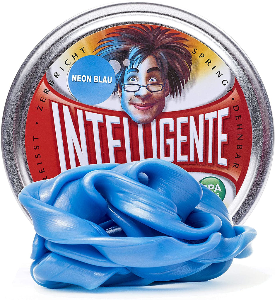 Intelligente Knete Neon Blau – leuchtende Glow-in-the-Dark Knete
