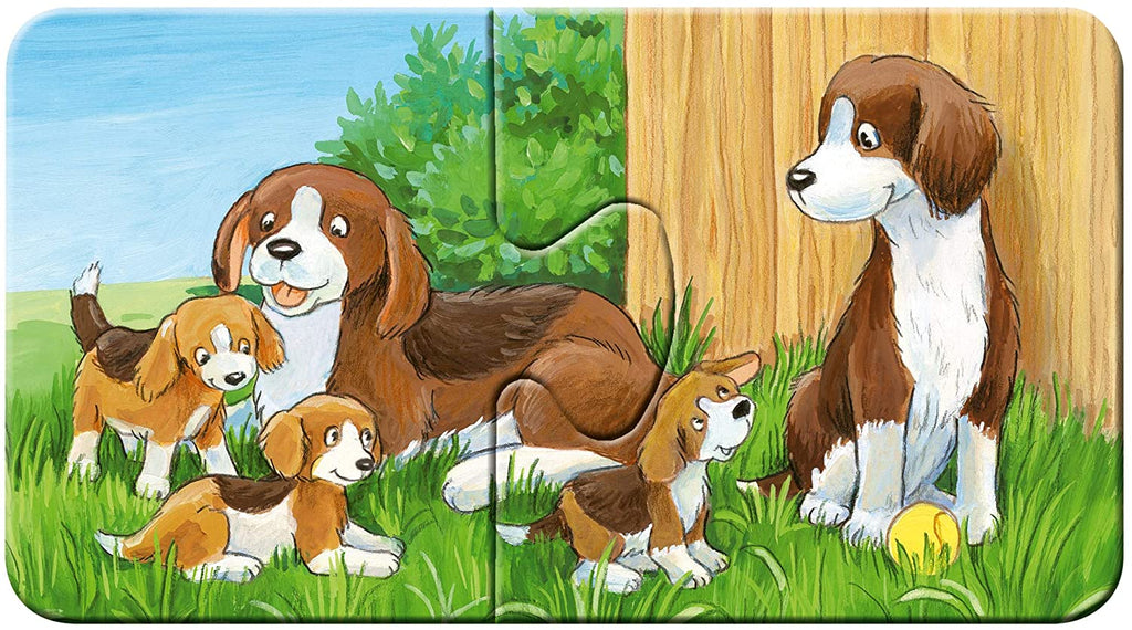 Bauernhof Puzzle für Kleinkinder mit Tierpaaren
