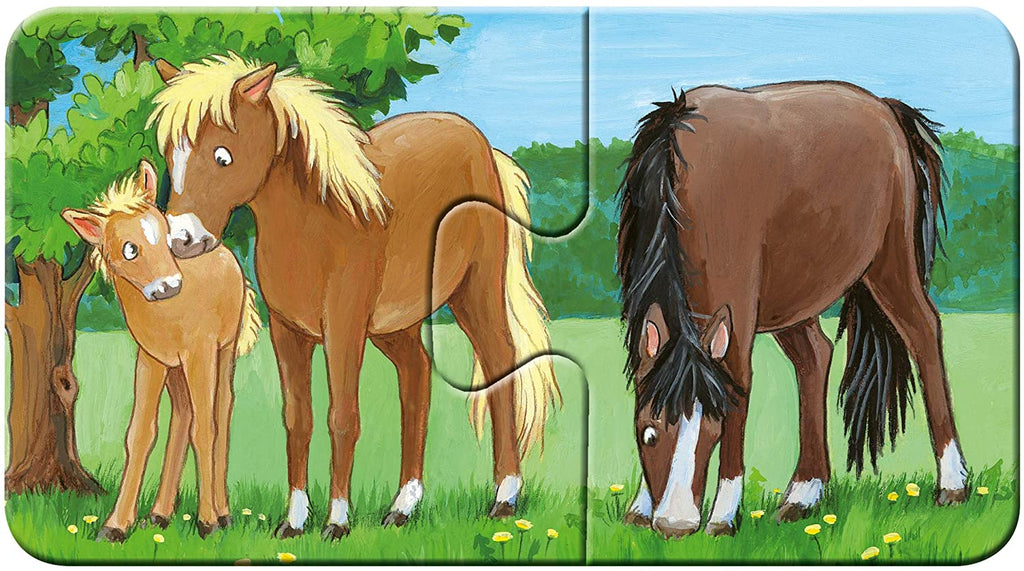 Ravensburger Puzzle ab 2 mit Tieren in 2 Teilen