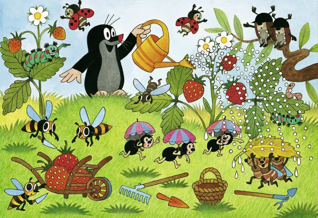 Der kleine Maulwurf Puzzle 2x24 Teile für Kinder