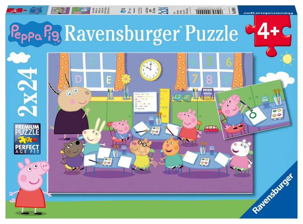 Kinderpuzzle ab 4 Peppa Wutz Schule 2x24 Teile