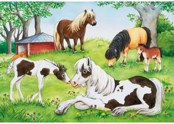 Ravensburger 2x24 Teile Pferde Kinderpuzzle