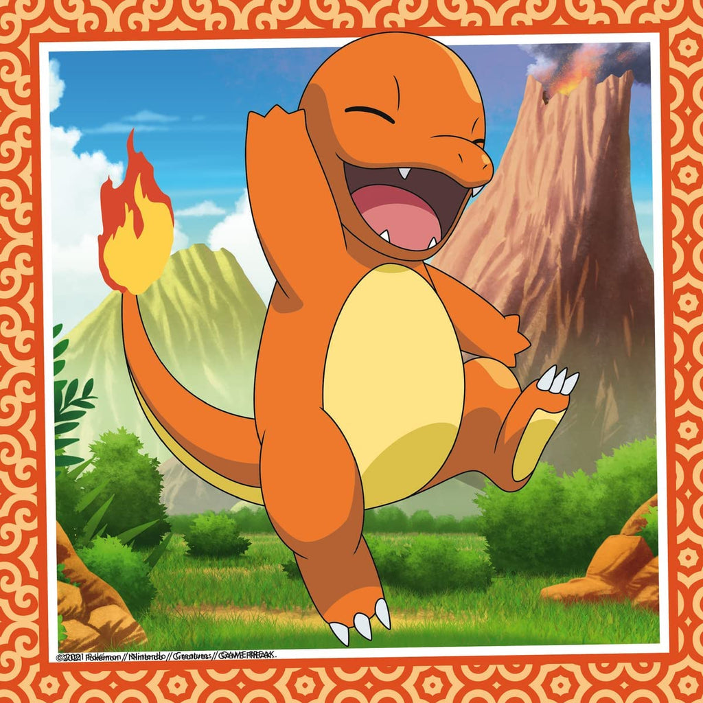 Kinderpuzzle 3x49 Teile mit beliebten Pokémon