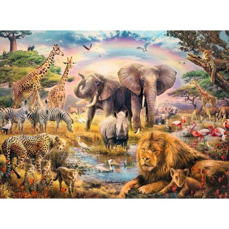 Kinderpuzzle ab 6 Jahren - Afrikanische Savanne - 100 Teile - Ravensburger