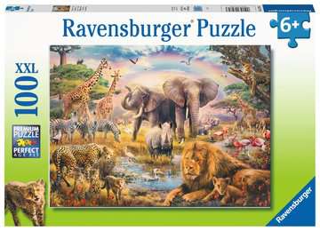 Kinderpuzzle ab 6 Jahren - Afrikanische Savanne - 100 Teile - Ravensburger