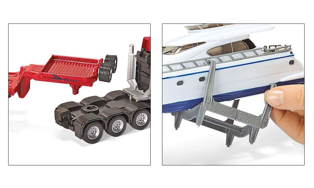 SIKU Super - Schwertransport mit Yacht Modellautos Siku RATZEKATZ SPIELZEUGLAND