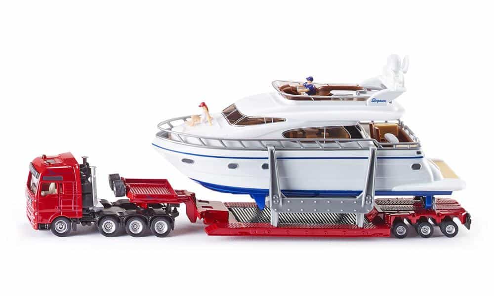 SIKU Super - Schwertransport mit Yacht Modellautos Siku RATZEKATZ SPIELZEUGLAND