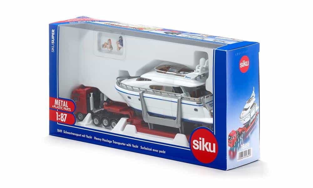 SIKU Super - Schwertransport mit Yacht Modellautos Siku RATZEKATZ SPIELZEUGLAND