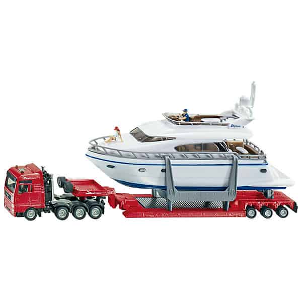 SIKU Super - Schwertransport mit Yacht Modellautos Siku RATZEKATZ SPIELZEUGLAND